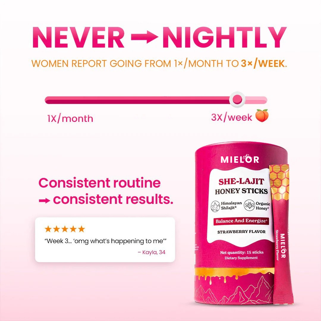 MIELOR Shilajit Honey Sticks