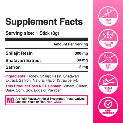 MIELOR Shilajit Honey Sticks